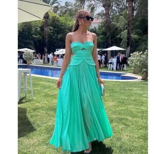 ACLER Mint Green Square Neck Sleek Design Cutout Mid Atholton Style Dress US 8